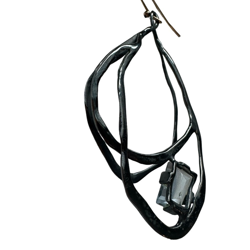 Alexis Bittar Miss Havisham Crystal Interlace Drop Earrings - Picture 7 of 16